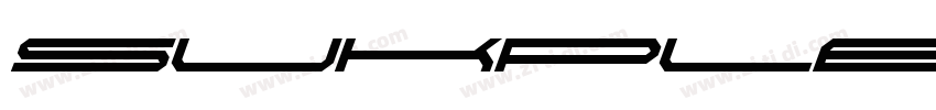 Sukplena Bold Obliq字体转换